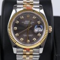 Replica Rolex Datejust 36MM 116233 GM Stainless Steel 904L & Yellow Gold Anthracite Dial Swiss 2824-2