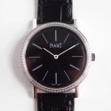 Replica Piaget Altiplano G0A29165 OX Stainless Steel & Diamonds Black Dial M9015