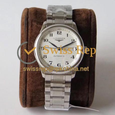 Replica Longines Master Day-Date L2.755.4.78.6 KZ Stainless Steel Silver Dial Swiss L636
