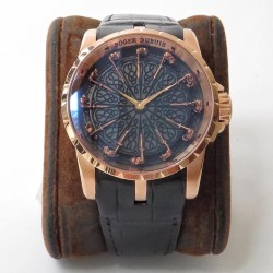 Excalibur Knights Of The Round Table II RDDBEX0511 ZF Rose Gold Black Dial M9015
