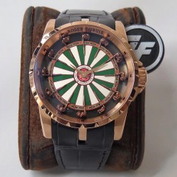 Excalibur Knights Of The Round Table Limited Edition RDDBEX0398 ZF Rose Gold Green & White Dial M9015