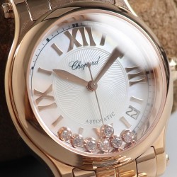 Happy Sport 36mm Automatic Ladies YF Rose Gold MOP Dial 2892
