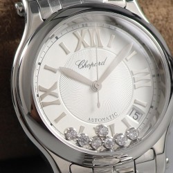 Happy Sport 36mm Automatic Ladies YF SS White Dial 2892