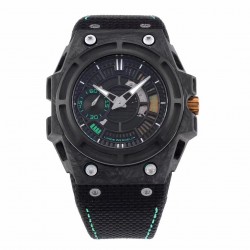 Spidolite II Tech Gold XF Forged Carbon Black Dial A23J