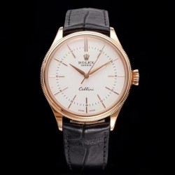 Cellini Date 50505 GMF Rose Gold White Dial 3165