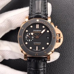 Luminor Submersible 42mm PAM974 VSF Rose Gold Black Dial OP XXXIV (Free Strap)