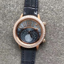 Rendez-Vous Moon Serenity 36mm Ladies CCF Rose Gold & Diamond Blue Dial 935A