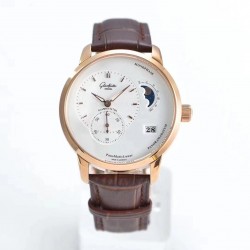 PanoMaticLunar TWF Rose Gold Silver Dial 90-02