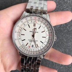 Navitimer Automatic 41mm V7F SS White Dial 2824