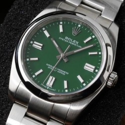 Oyster Perpetual 36 126000 KRF SS 904L Green Dial 2824