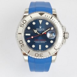 Yacht-Master 40 116622 EWF SS 904L Blue Dial Blue Rubber Strap 3235