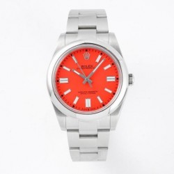 Oyster Perpetual 41 124300 GMF SS 904L Red Dial VR 3230