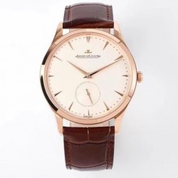 Master Ultra Thin Small Second ZF Rose Gold White Dial JLC 896