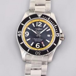 Superocean Automatic 44 TF SS Black & Yellow Dial 2824 V2