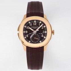 Aquanaut Travel Time 5164R ZF Rose Gold Brown Dial 324 SC (Home indicator works)