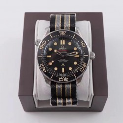 Seamaster Diver 300M James Bond 007 "No Time To Die" VSF SS Black Dial 8806 V4 (Free Strap)