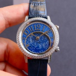 Rendez-Vous Moon Serenity 36mm Lady CCF SS & Diamond Blue Dial 935