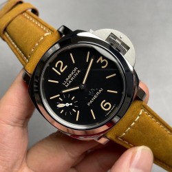 Luminor PAM416 Beverly Hills HWF SS Black Dial Brown Leather Strap 6497