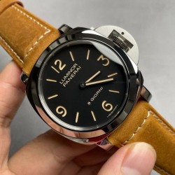 Luminor PAM914 HWF SS Black Dial Brown Leather Strap 6497