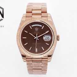 Day-Date 40mm EWF Rose Gold Brown Dial 2836