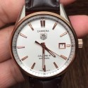 Replica Tag Heuer Carrera Calibre 5 Rose Gold & Stainless Steel White Dial Swiss Calibre 5