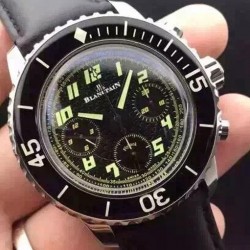 Fifty Fathoms Flyback SS Black Dial 7750