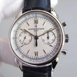 Patrimony Traditionnelle SS White Dial Lemania