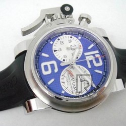 Chronofighter Oversize SS Blue & White Dial 7750