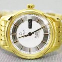 Replica Omega De Ville Hour Vision Yellow Gold White Dial Swiss 8500