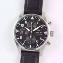 Replica IWC Pilot Chronograph IW377709 Stainless Steel Black Dial Swiss 7750