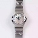 Replica Omega Constellation Double Eagle Lady 27MM Stainless Steel White Dial Swiss 8520