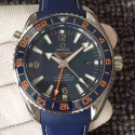 Replica Omega Seamaster Planet Ocean GMT Good Planet Foundation Stainless Steel Blue Dial Swiss 8605