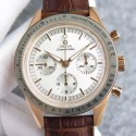 Replica Omega Speedmaster Moonwatch Limited Edition Rose Gold White Dial Swiss 1861