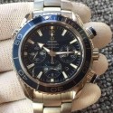 Replica Omega Seamaster Planet Ocean Chronograph Stainless Steel Blue Dial Swiss 7750