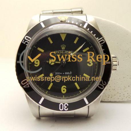 Replica Rolex Submariner 5510 LF Stainless Steel Black Dial Swiss 2836-2