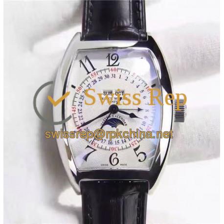 Replica Franck Muller Master Calendar Moonphase 5850 MCL Stainless Steel White Dial Swiss 2800MC