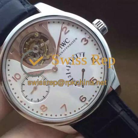 Replica IWC Portuguese Tourbillon Mystery IW504204 Stainless Steel White Dial Swiss 50900