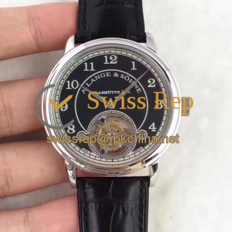 Replica A. Lange & Sohne 1815 Tourbillon 730.032 LH Stainless Steel Black Dial Swiss L102.1