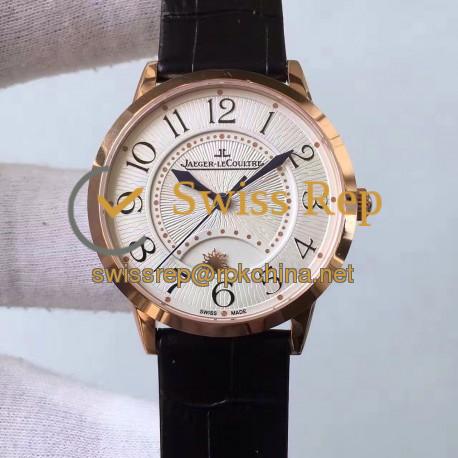Replica Jaeger-LeCoultre Ladies Rendez-Vous Night & Day 3612420 34MM N Rose Gold White Dial Swiss 898A/1