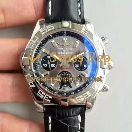 Replica Breitling Chronomat 44 AB011012/F546/435X/A20BA.1 N Stainless Steel Anthracite Dial Swiss 7750