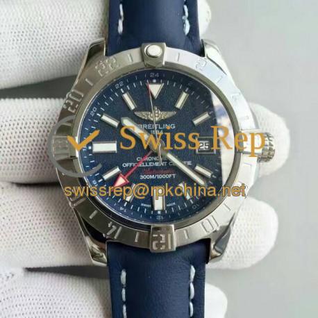 Replica Breitling Avenger II GMT A3239011/C872/105X/A20BA.1 N Stainless Steel Blue Dial Swiss 2836-2