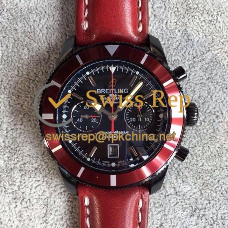 Replica Breitling Superocean Heritage Chronograph M23370D4/BB81 N PVD Black Dial Swiss 7750