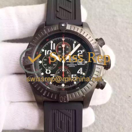 Replica Breitling Super Avenger Limited Edition M13370 N PVD Black Dial Swiss 7750