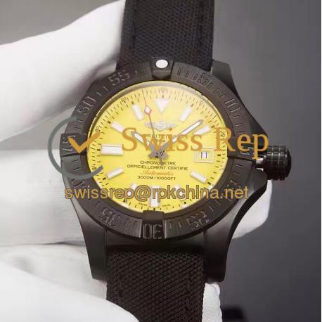 Replica Breitling Avenger II Seawolf Limited Edition M17331E2/I530-101W PVD Yellow Dial Swiss 2836-2