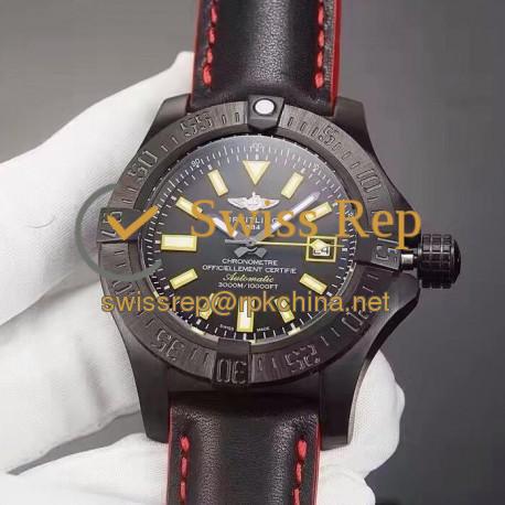 Replica Breitling Avenger II Seawolf Limited Edition M17331E2/I530-101W PVD Black Dial Swiss 2836-2