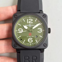 Aviation Military Type BR 03-92 ZF PVD Green Dial M9015