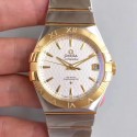 Replica Omega Constellation 123.20.38.21.02.009 38MM SSS Stainless Steel & Yellow Gold White Dial Swiss 8500