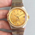 Replica Omega Constellation 123.25.38.21.58.001 38MM SSS Stainless Steel & Yellow Gold Champagne Dial Swiss 8500