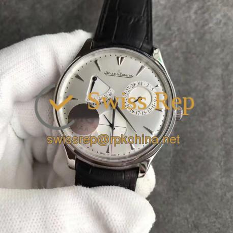 Replica Jaeger-LeCoultre Master Ultra Thin Reserve de Marche 1378420 MG Stainless Steel Silver Dial Swiss Caliber 938