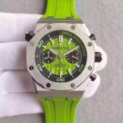 Royal Oak Offshore Diver Chrono 26703ST.OO.A038CA.01 JF SS Green Dial 3124